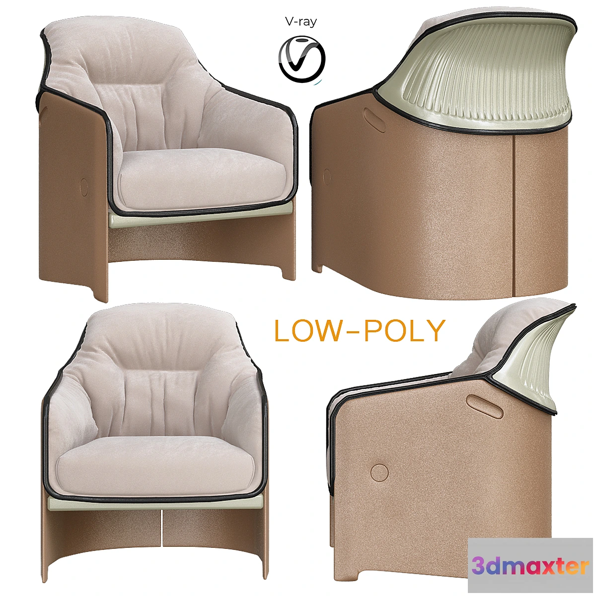 596967 - Avus Lounge Designer Chair (low poly)