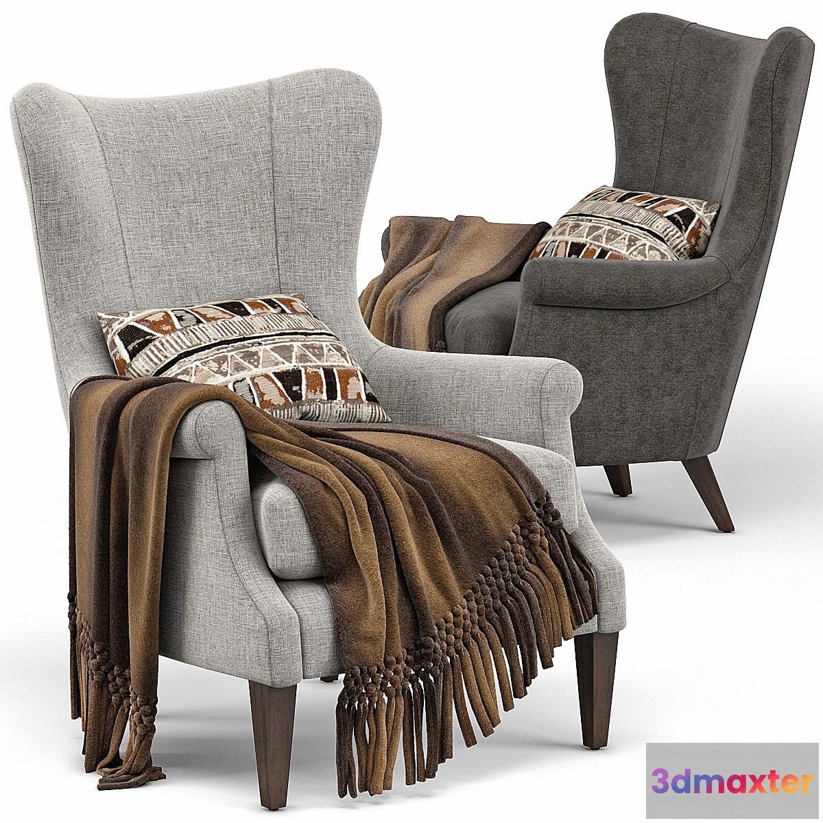 597151 - Champlain Wingback Upholstered Armchair