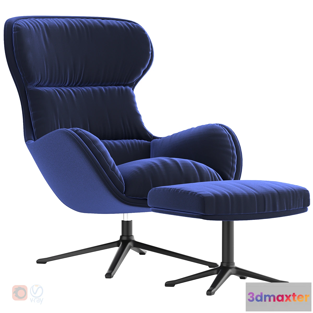 597759 - Boconcept - Reno chair + Reno footstool