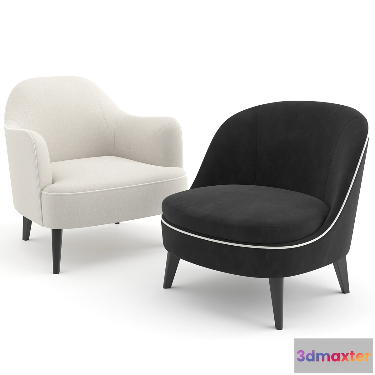 598367 - Dragonfly + Lysandre Armchairs by Flexform