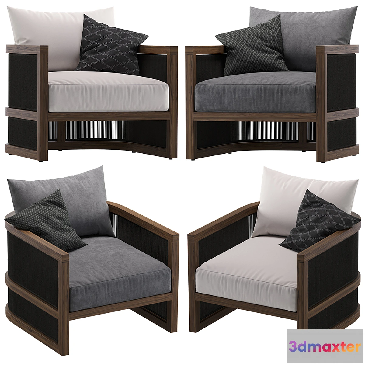 598597 - Coco Republic Como Outdoor Lounge Chair