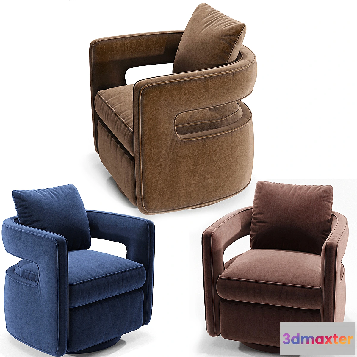 598771 - Kennedy Navy Swivel Chair