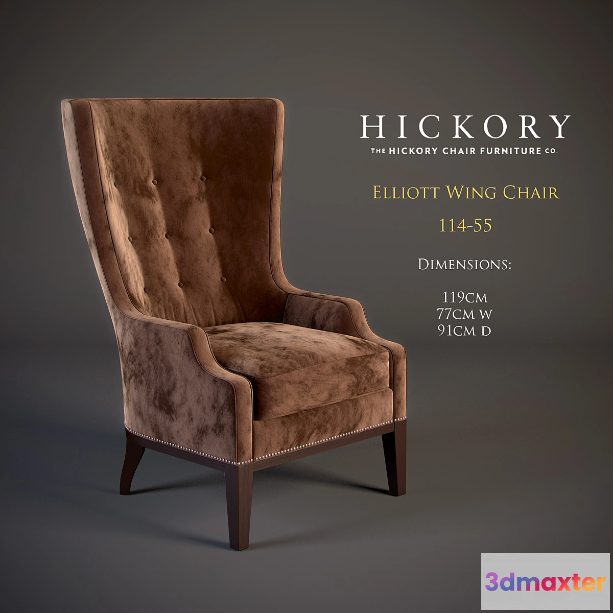 623157 - HICKORY _ Elliott Wing Chair - No.2