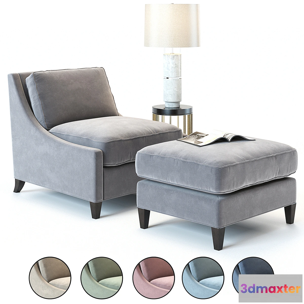 623497 - Baker Curved Back Lounge Chair