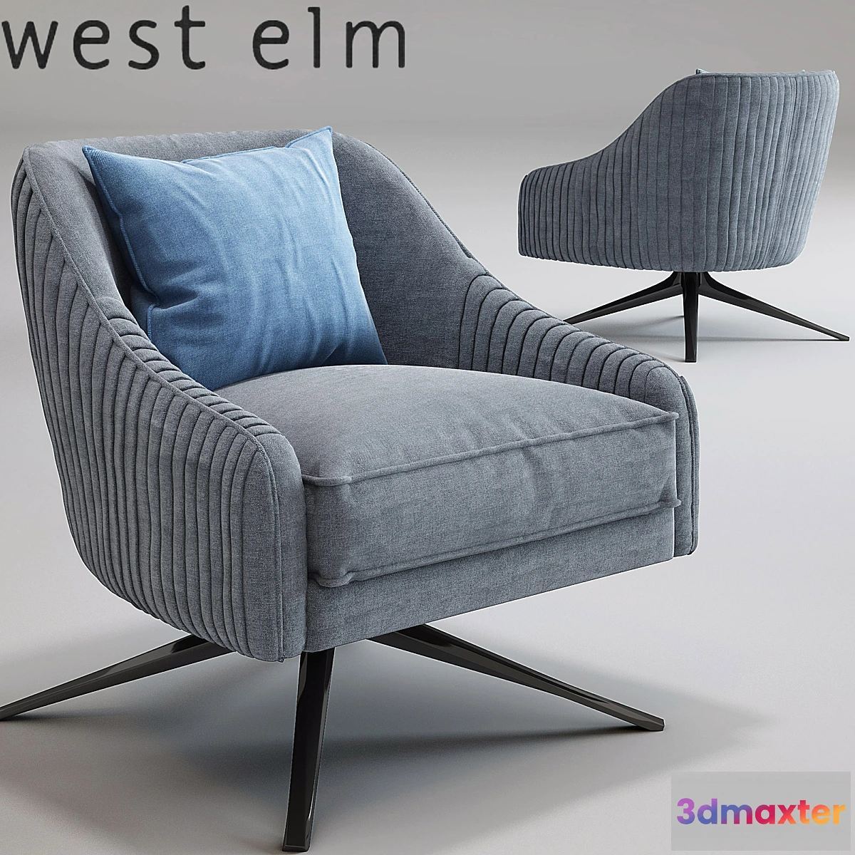 649813 - Roar Rabbit Swivel Chair_Imported_West Elm_Lichen