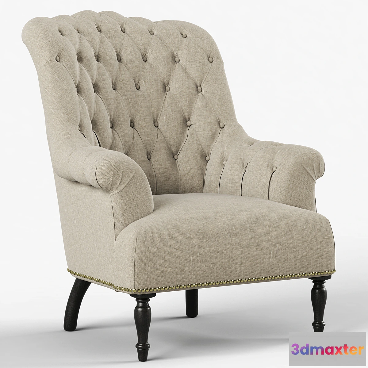 654785 - Restoration Hardware Clementine Tufted Chair