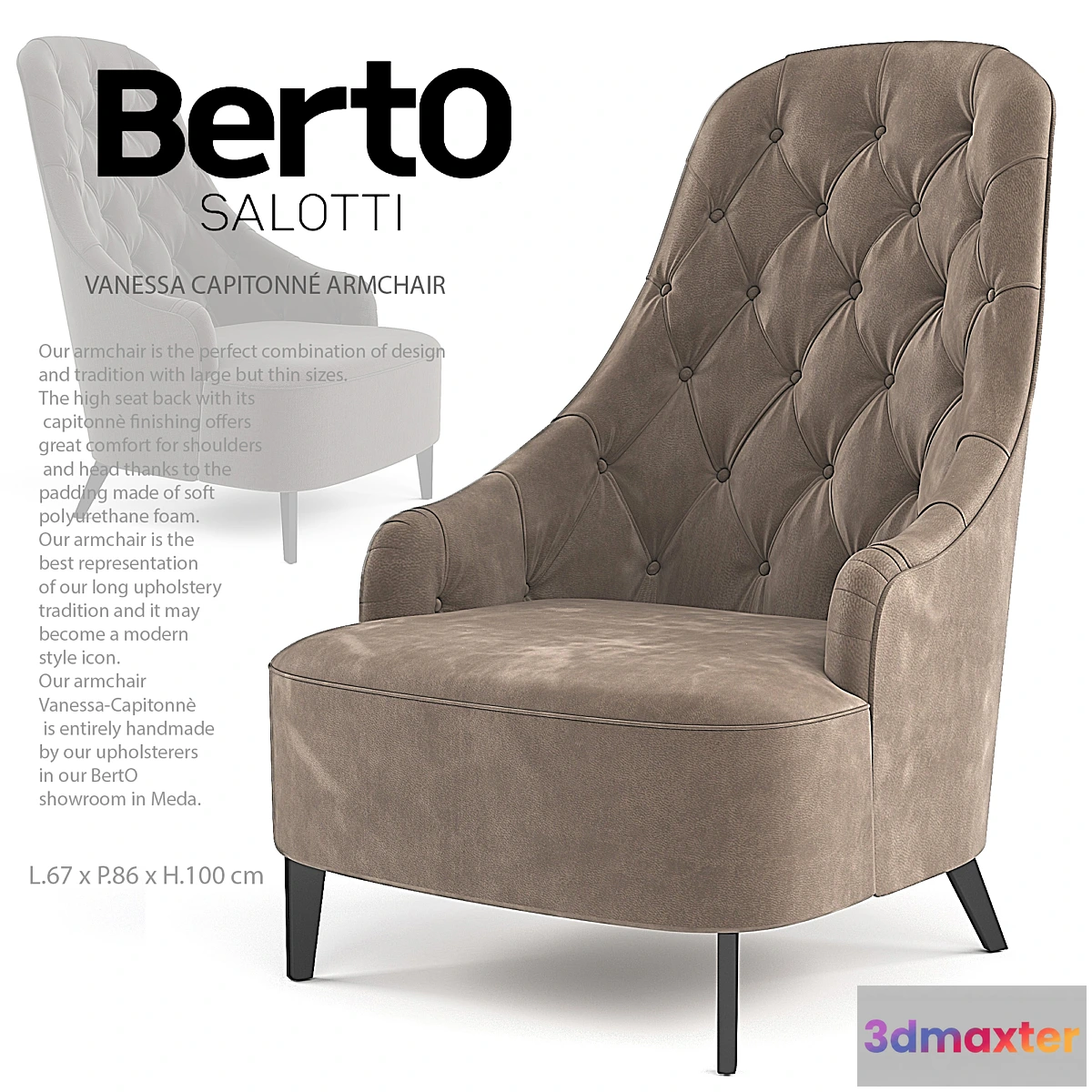 671751 - VANESSA CAPITONNÉ ARMCHAIR