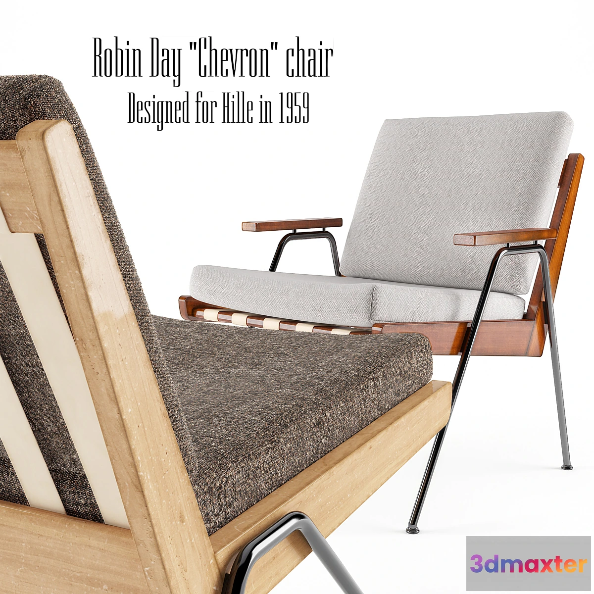 671781 - ROBIN DAY CHEVRON CHAIR HILLE 1959 - No.2