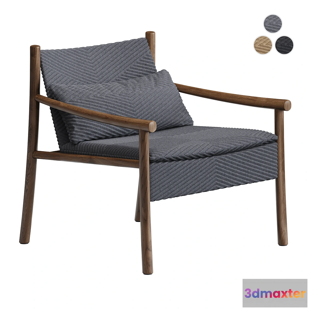 676201 - Armchair Arper Kata Japandi Style