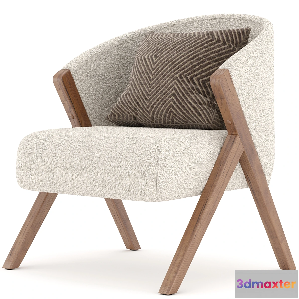 676215 - ZARA HOME UPHOLSTERED BOUCLÉ ARMCHAIR