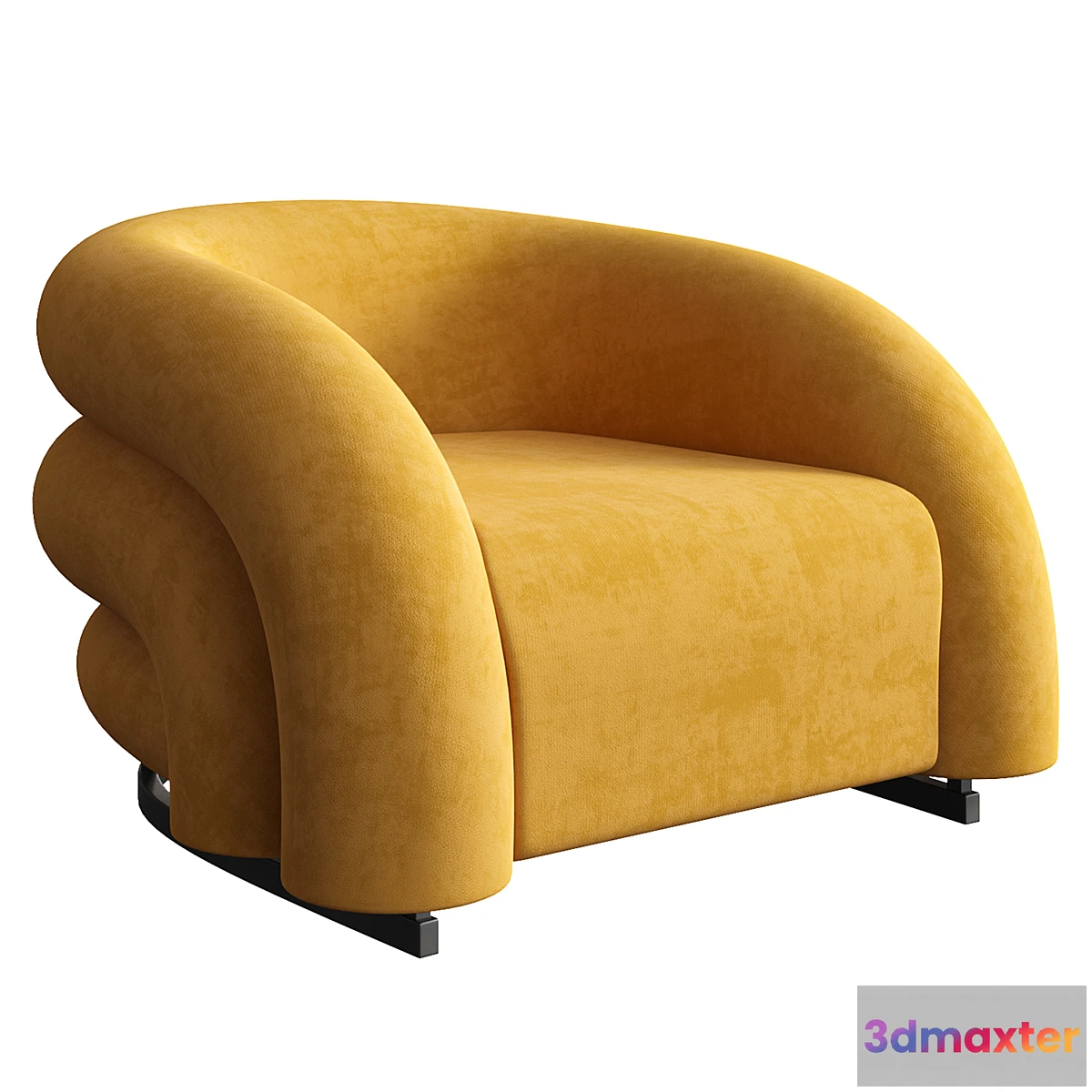 689406 - Velvet accent chair