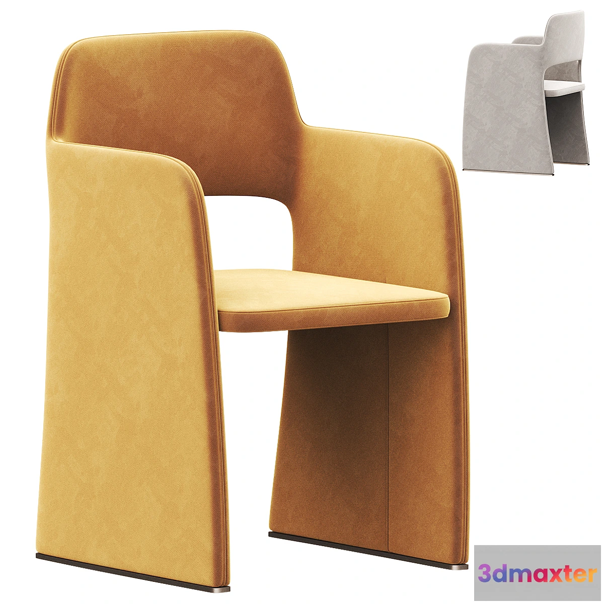 689966 - ECHO Chair with armrests By CAMERICH