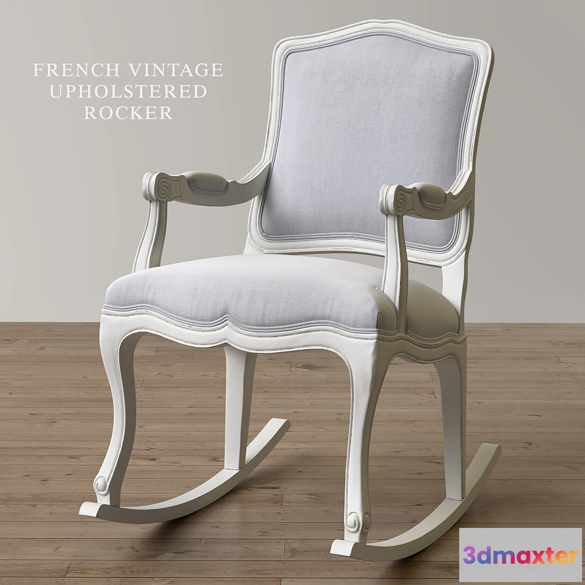 690142 - RH  French Vintage Upholstered Rocker