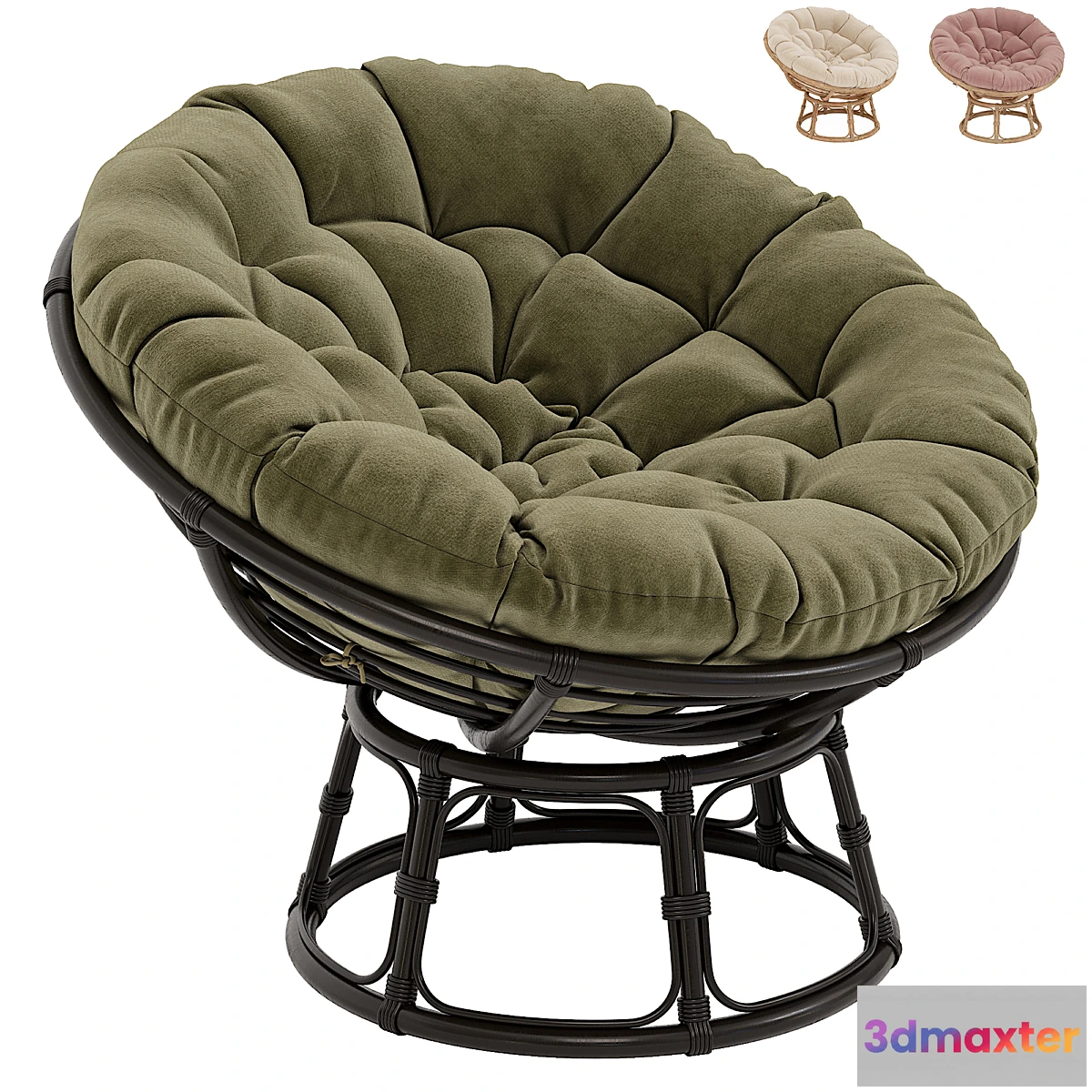 690214 - Papasan rattan armchair Aranias