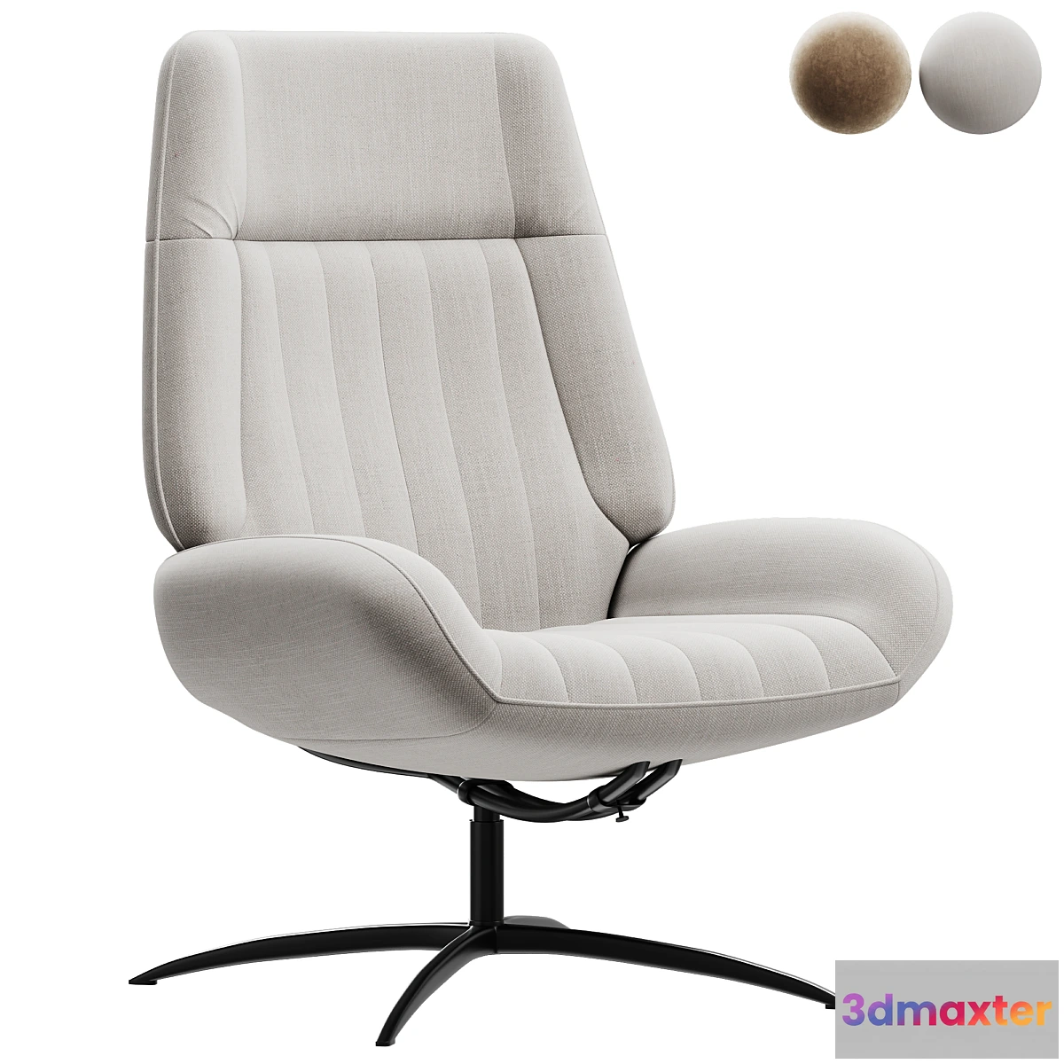 691016 - DRAAIFAUTEUIL_TIRONA_GEEL