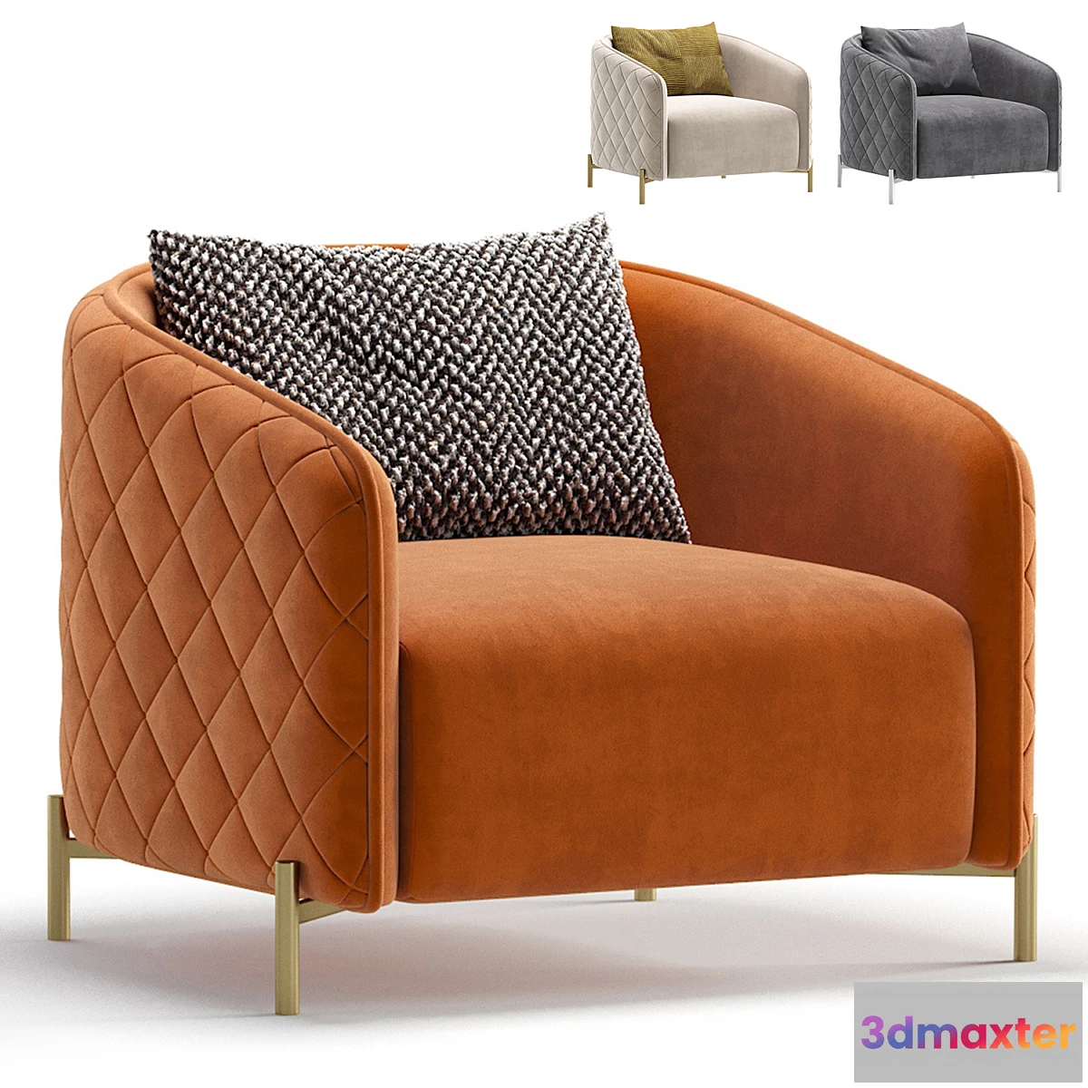 691066 - Armchair RIVAS by Cazarina Interiors 3 Colors Version_Armchair RIVAS