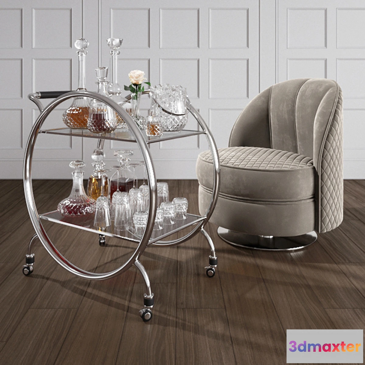 733829 - Art Deco Bar set - No.3