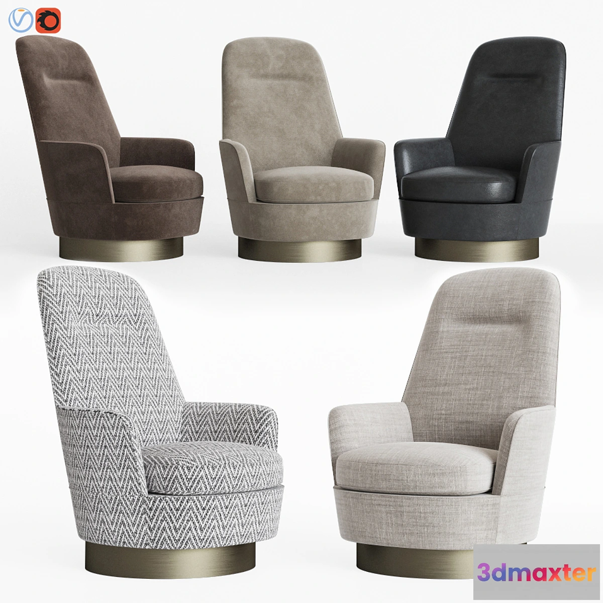 733833 - Minotti Jacques Bergere Armchair Fixed - No.2