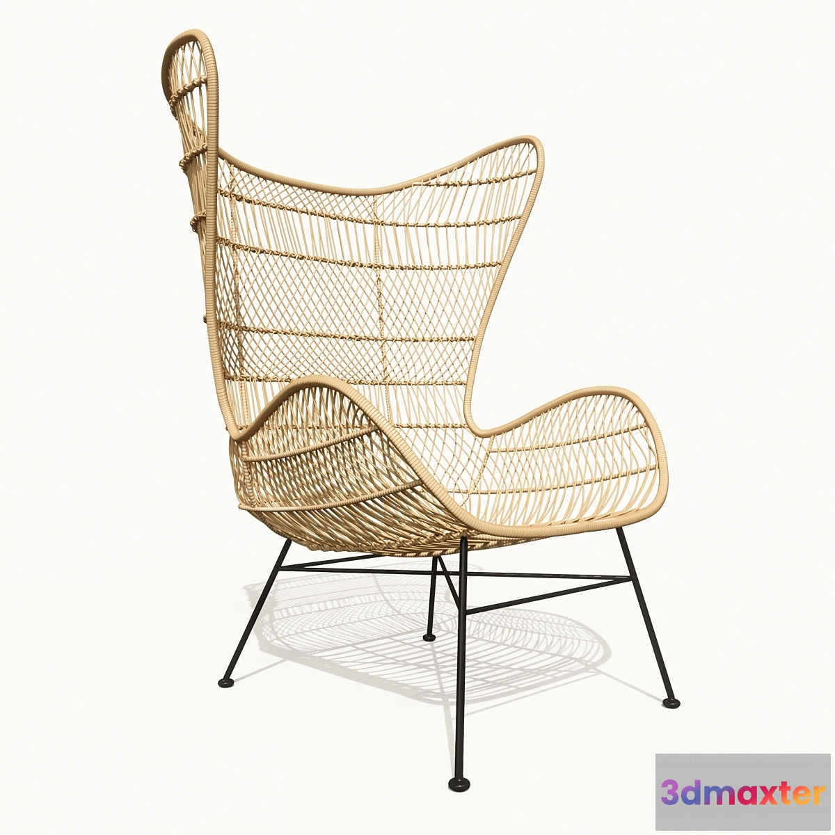 734023 - HKliving rattan egg chair natural bohemian - No.2