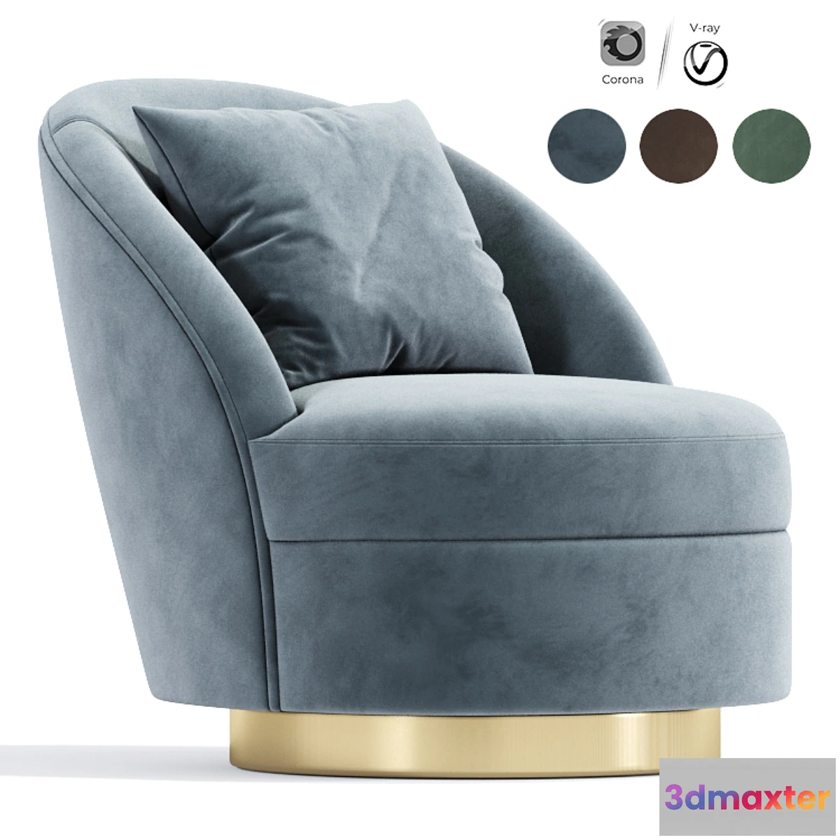 756973 - Axel Swivel Arm Chair