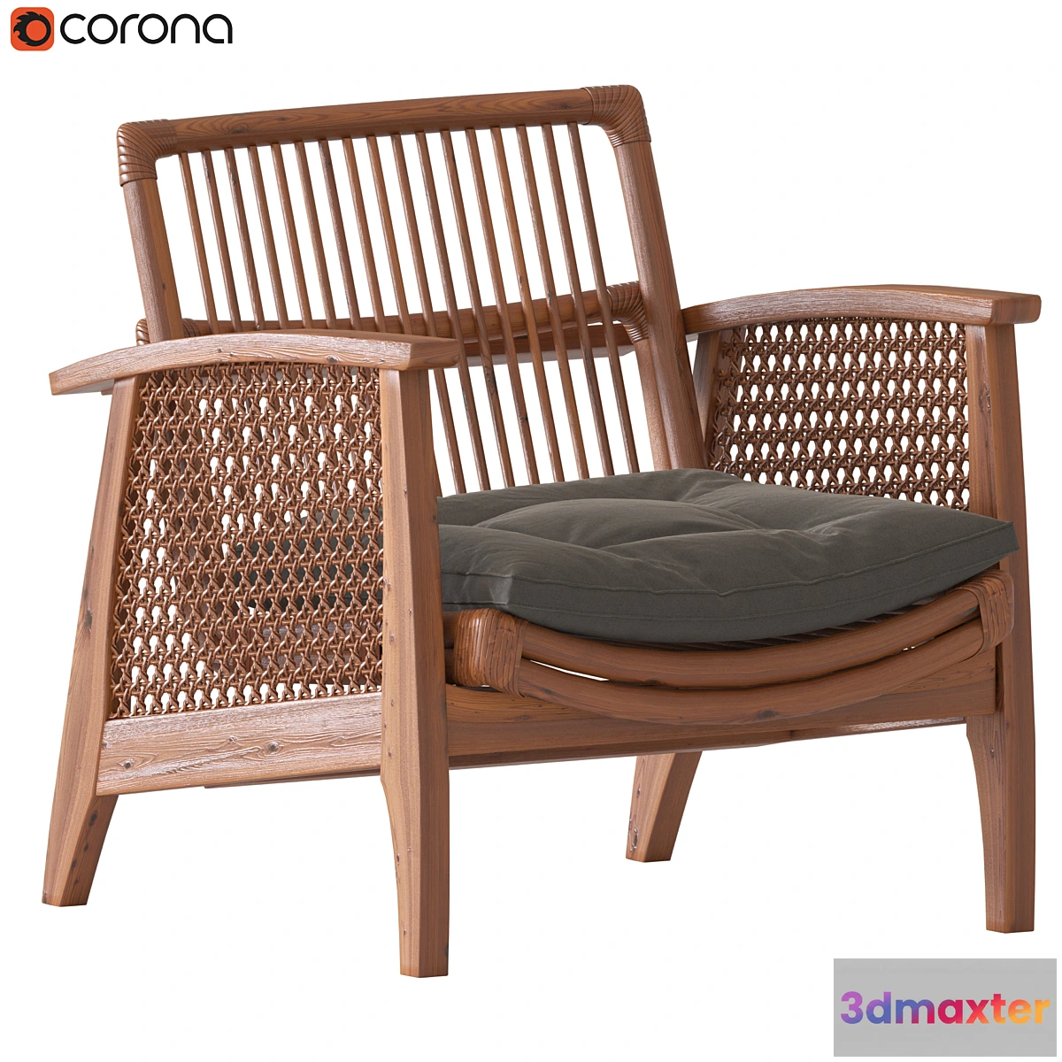 758189 - Noelie Rattan Lounge Chair