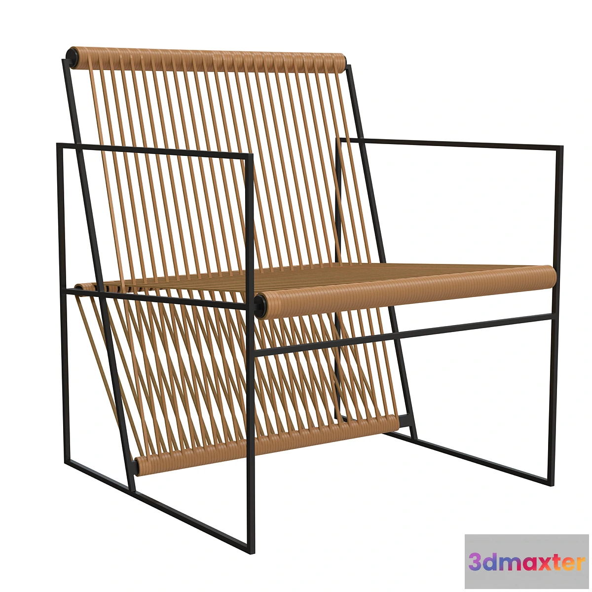 758293 - LOOM LEATHER LOUNGE CHAIR