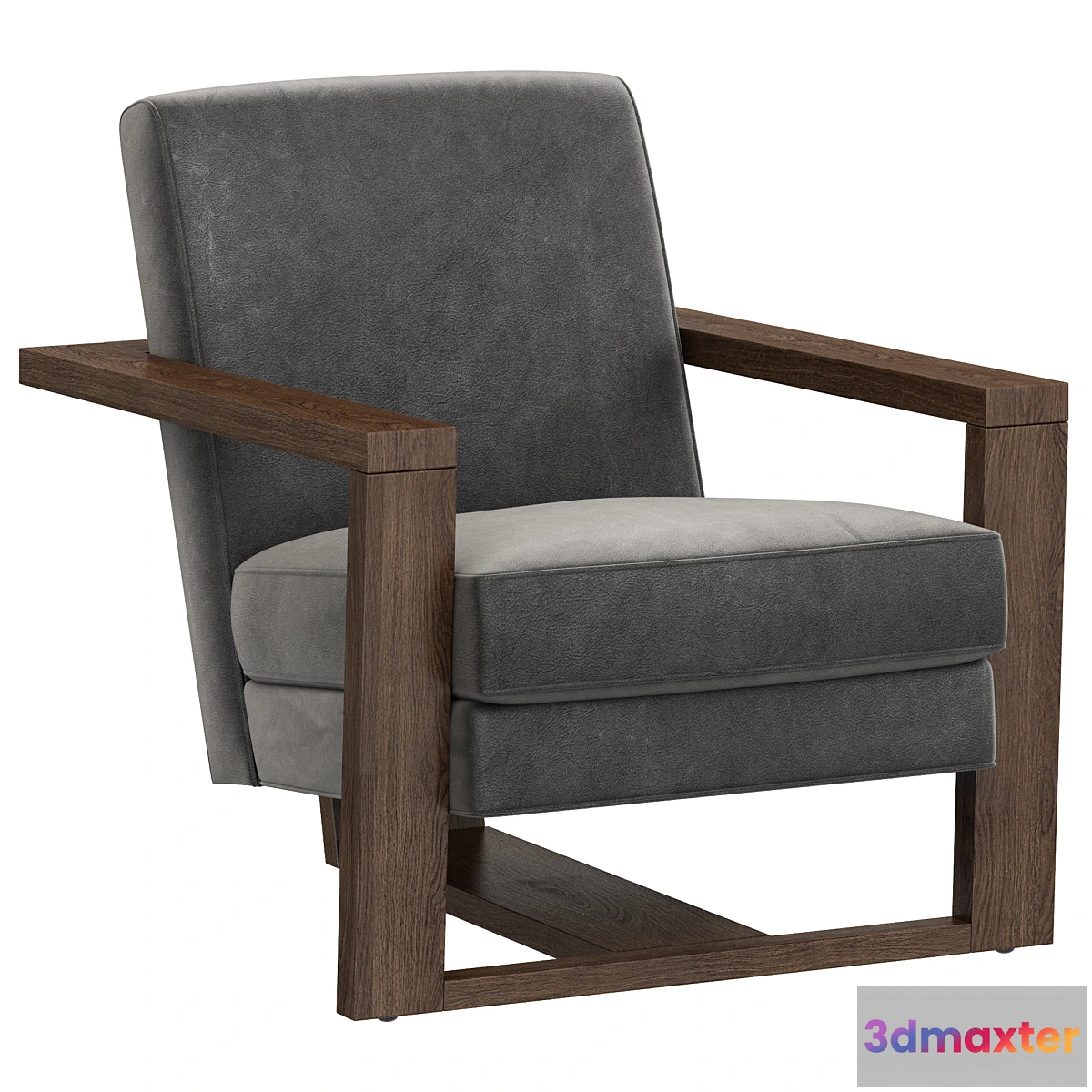 758311 - Restoration Hardware Roger Leather Chair