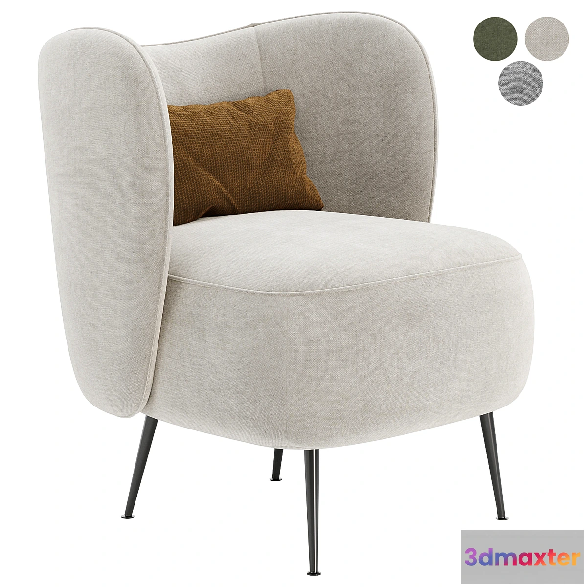 780829 - Upholstered Wingback Chair - No.2