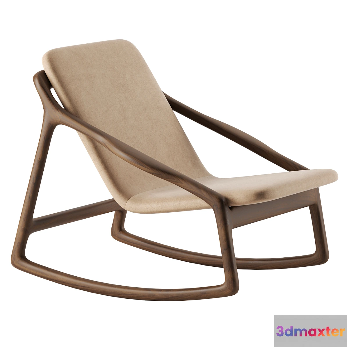 781207 - MARSHALL Rocking armchair by Woak