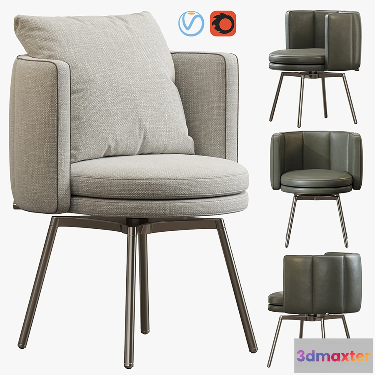 781275 - TORII DINING ARMCHAIR MINOTTI - No.3