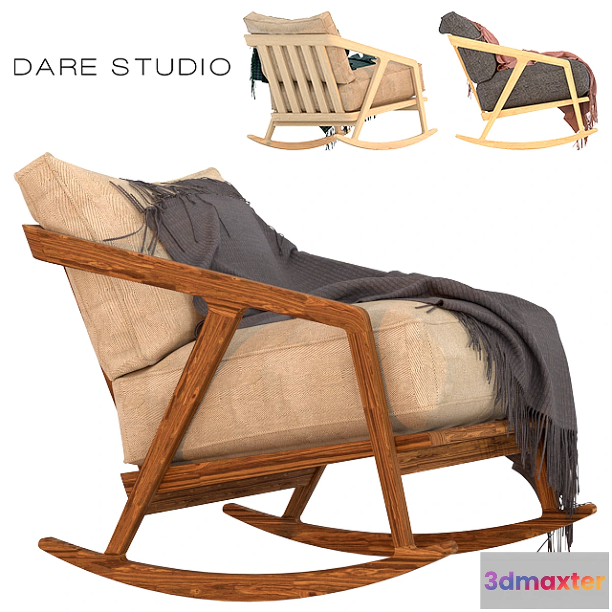 796914 - Rocking chair Dare Studio Katakana Rocking chair - No.2