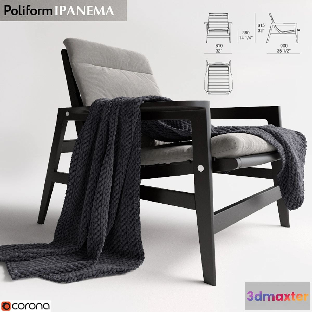 797108 - ARMCHAIRS - POLIFORM  Ipanema - No.2