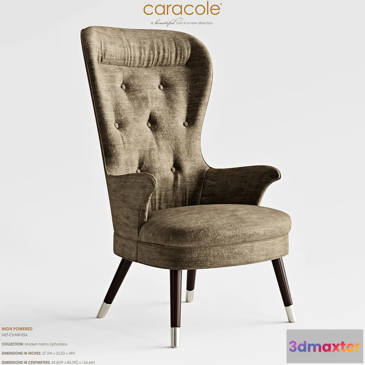 811570 - Caracole High Powered Met Chair-05A