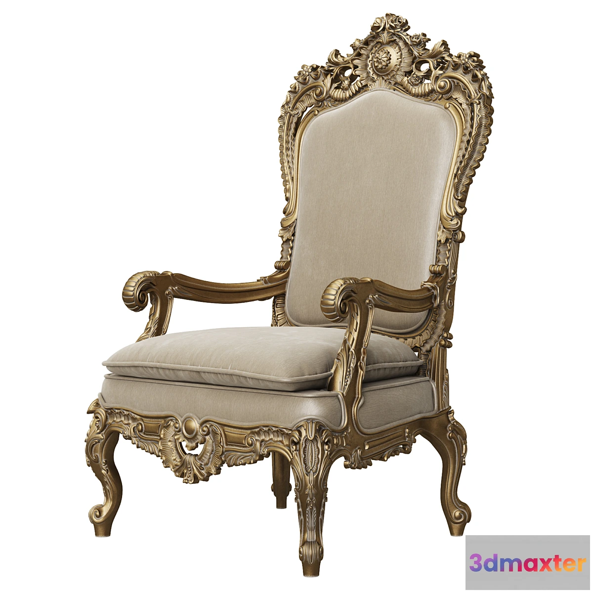 813008 - Asnaghi Interiors Throne Armchair art.19246 - No.4