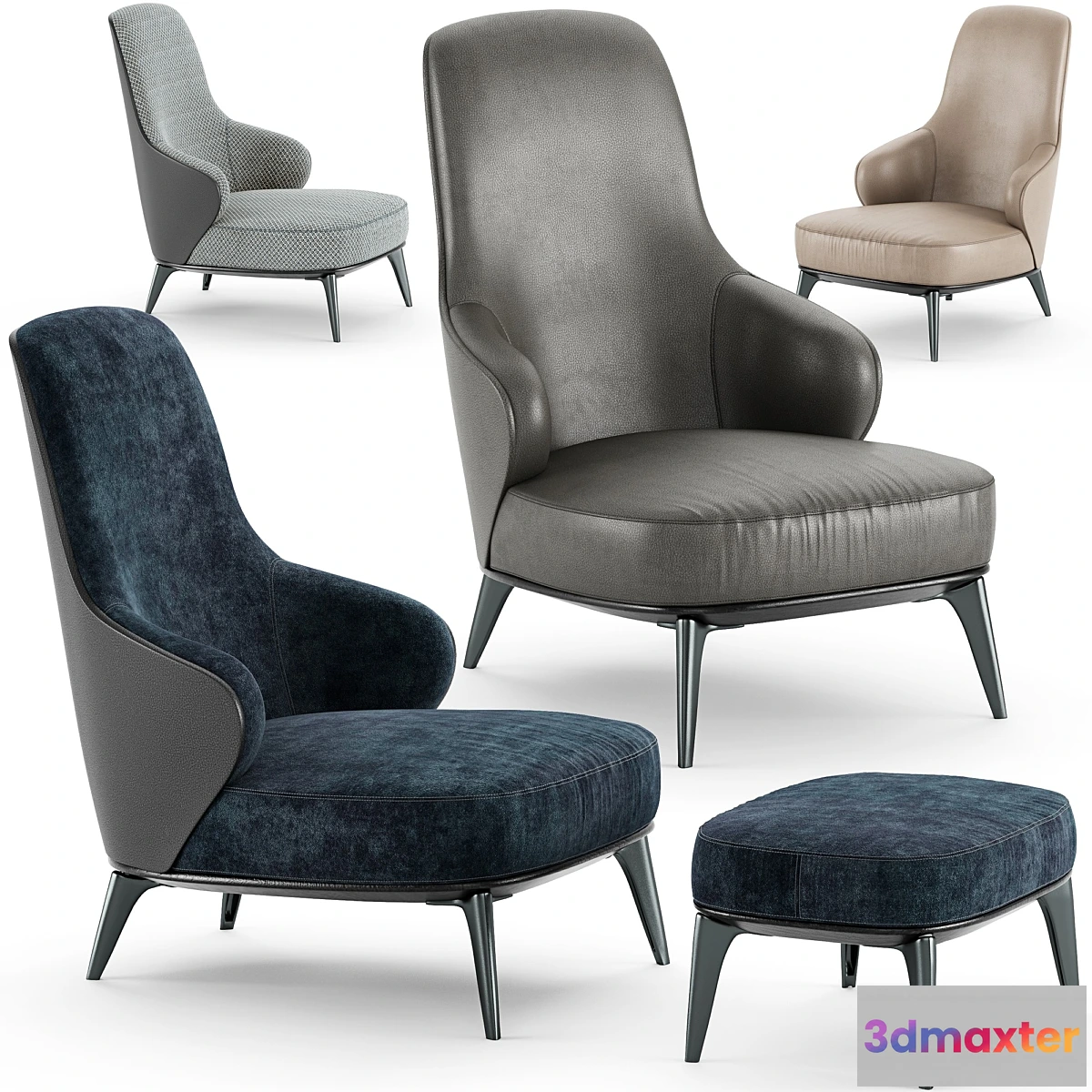 817992 - Minotti Leslie Bergere Armchair - No.3