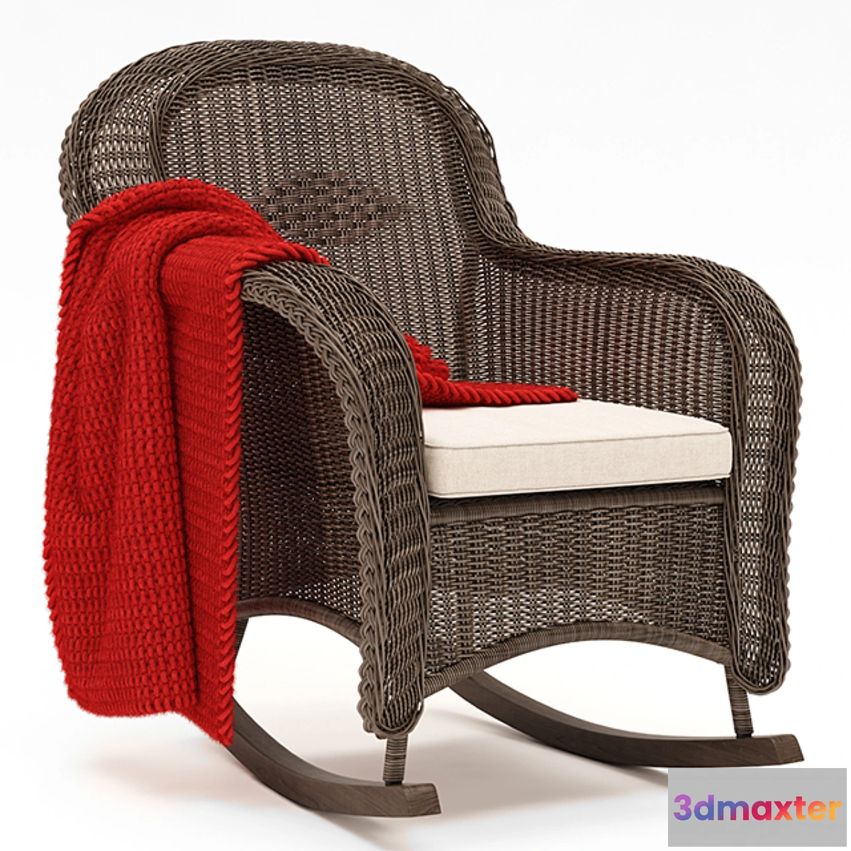 818156 - CLASSIC WICKER PLANTATION ROCKER CHAIR