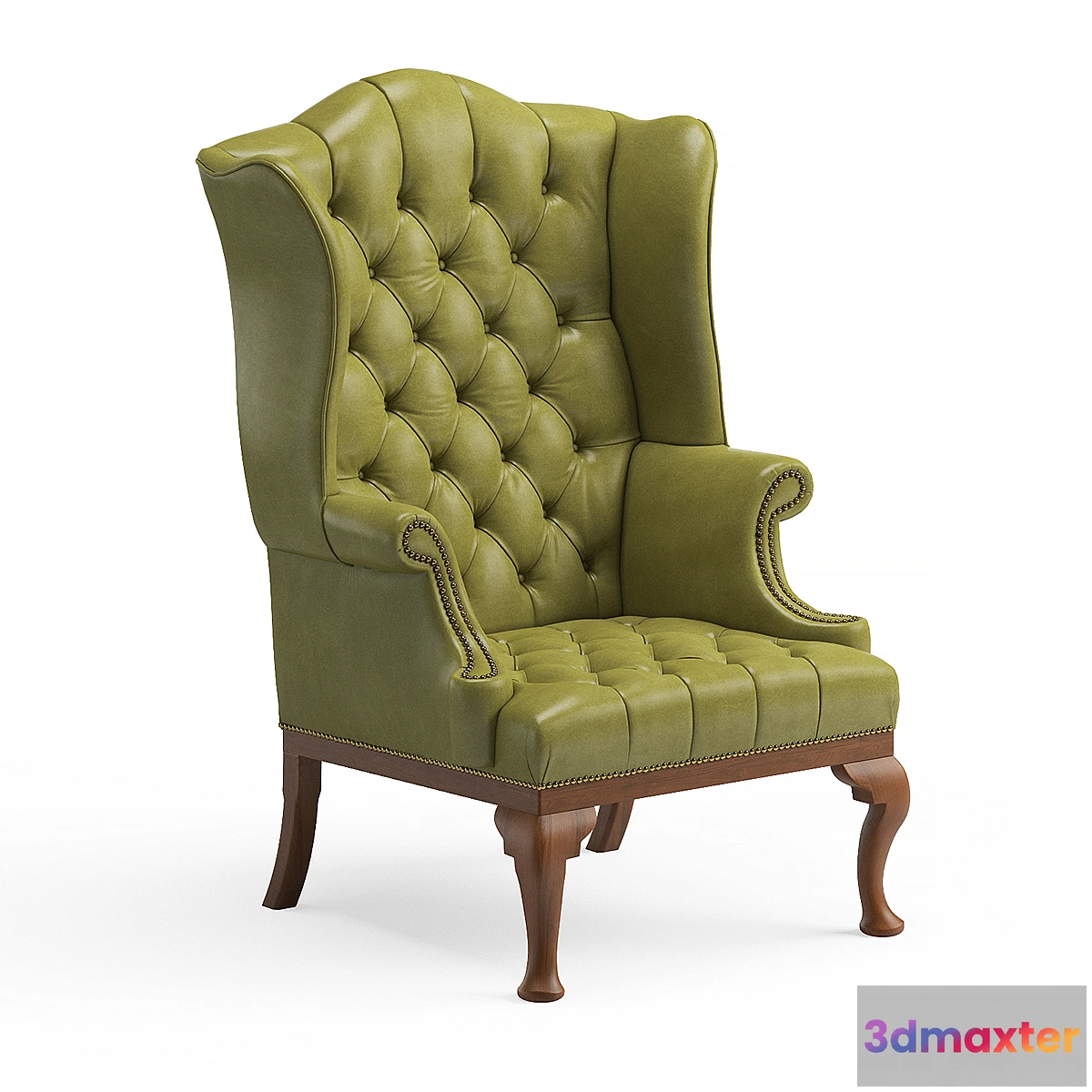 820632 - Queen Anne Wing Chair