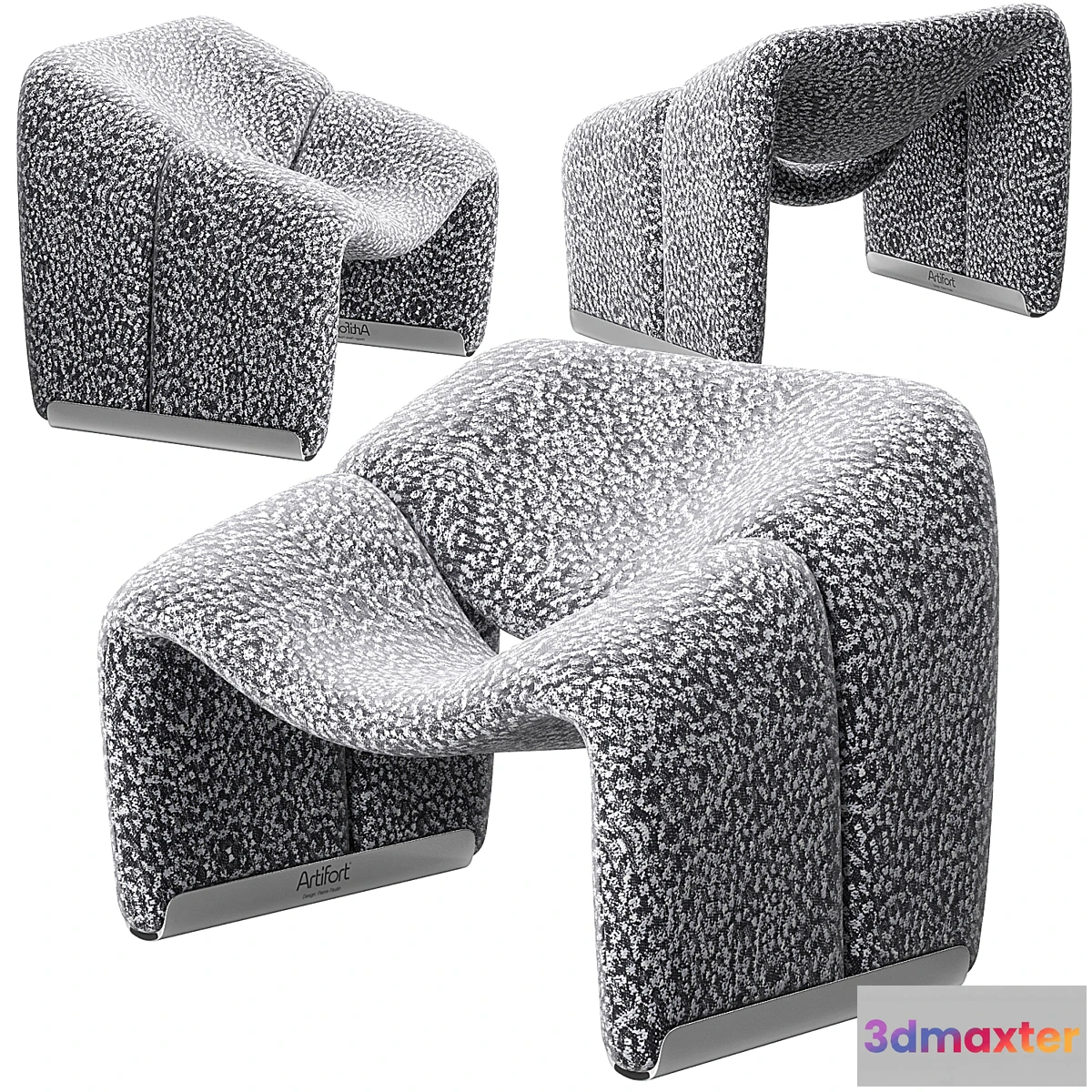 829956 - Groovy lounge chair F598 - No.3