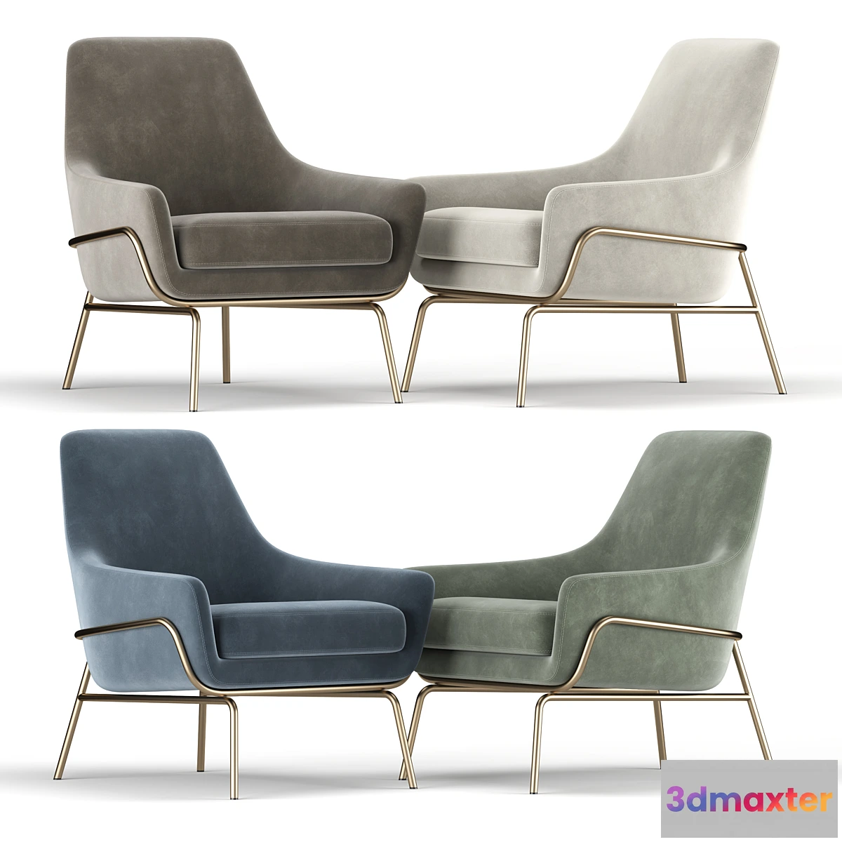 855697 - Coco Velvet Lounge Chair - No.3