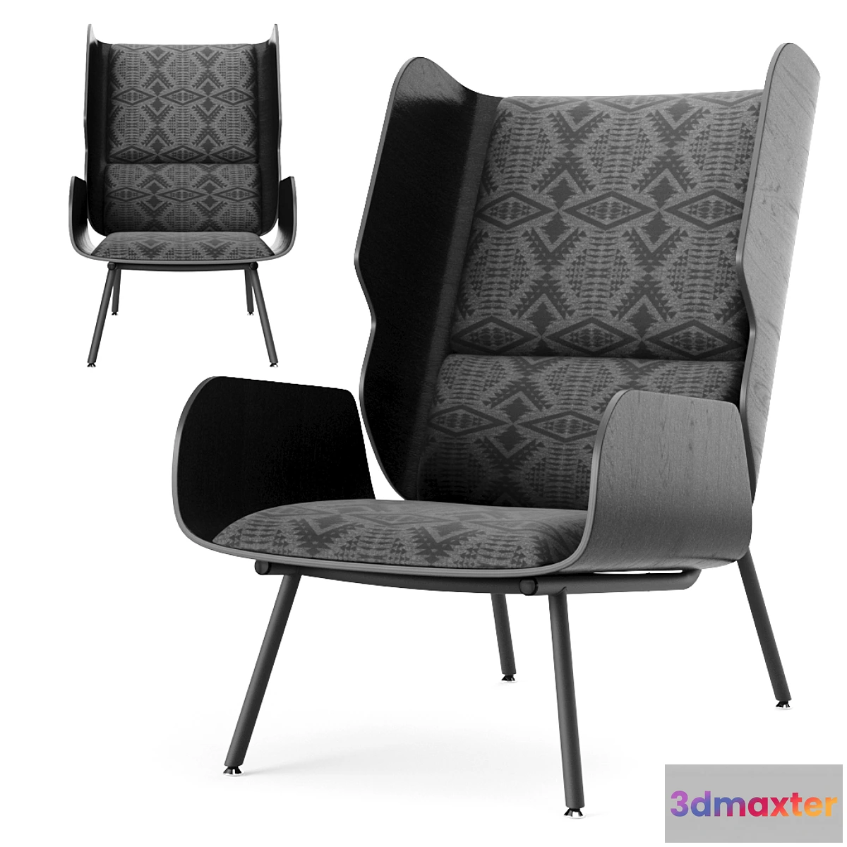 902340 - Gus x Pendleton Elk Chair Charcoal - No.2