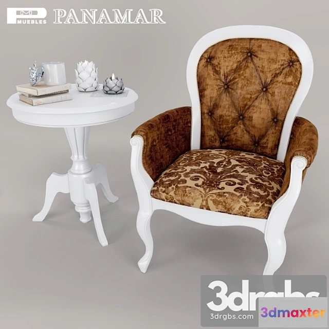932682 - Armchair Abd Coffee Table Panamar
