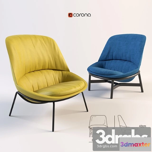 932722 - Armchair arflex ladle small