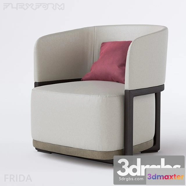 932824 - Armchair flexform frida