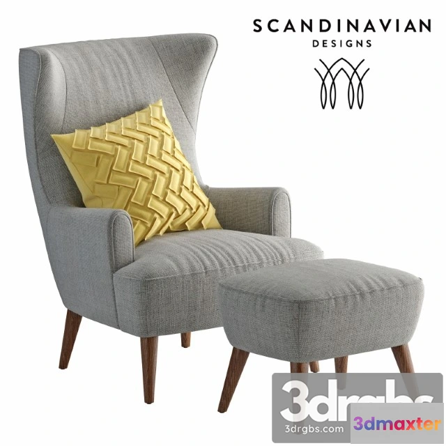 933108 - Armchair Scandinavian Designs Katja High Back