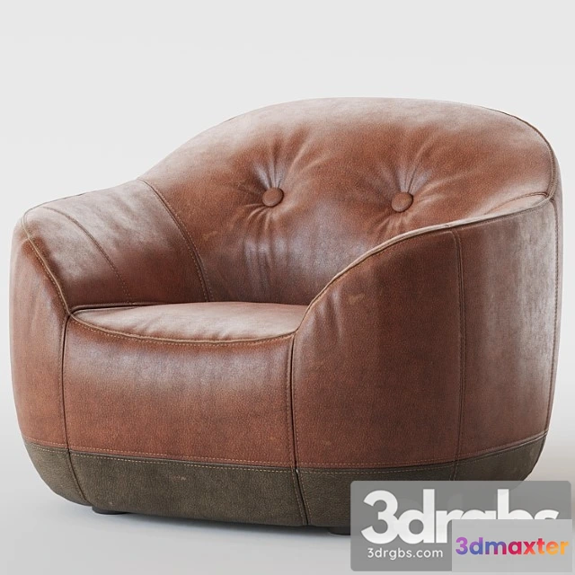 933202 - Armchair natuzzi furrow
