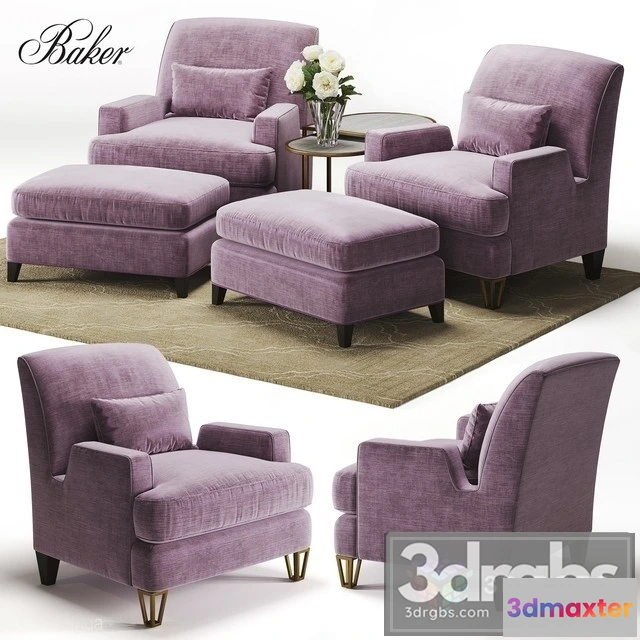 933390 - Baker Almandine Lounge Chair