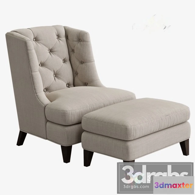 933430 - Baker Moderne Wing Chair