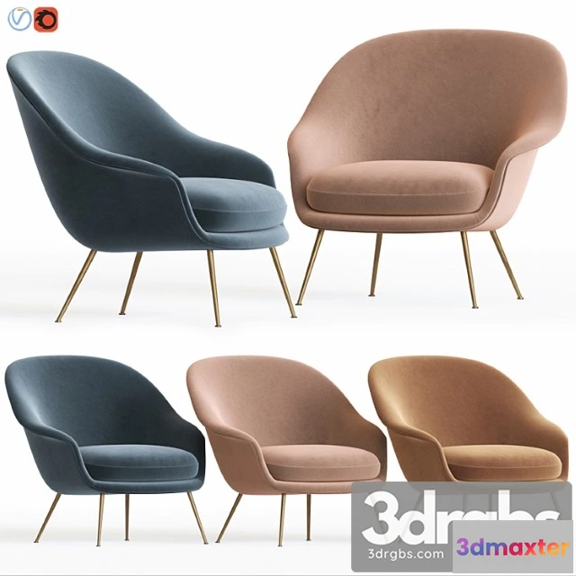 933494 - Bat Lounge Chair By Gubi