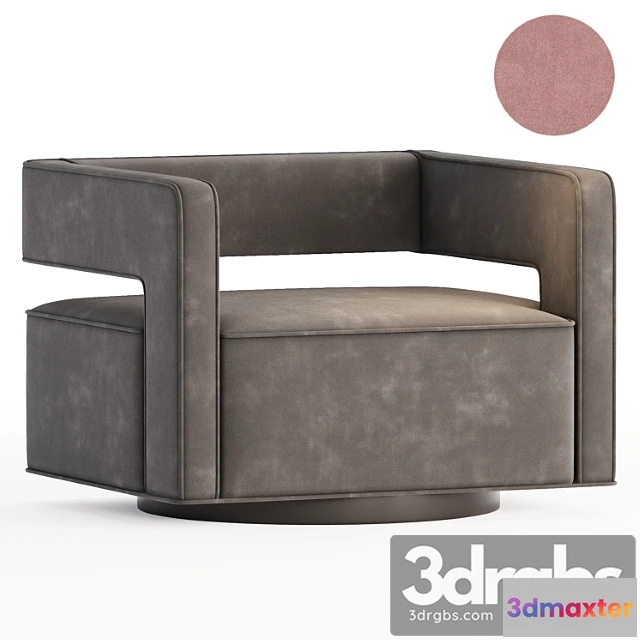 933828 - Booth Performance Velvet Swivel Armchair 10