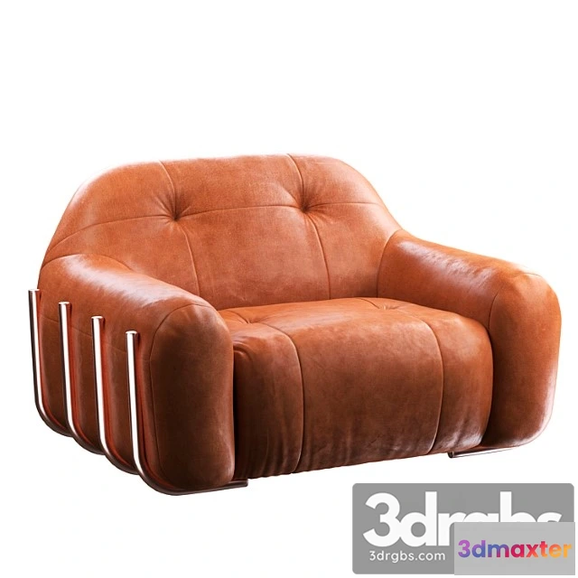 933874 - Brace Leather Chair 1